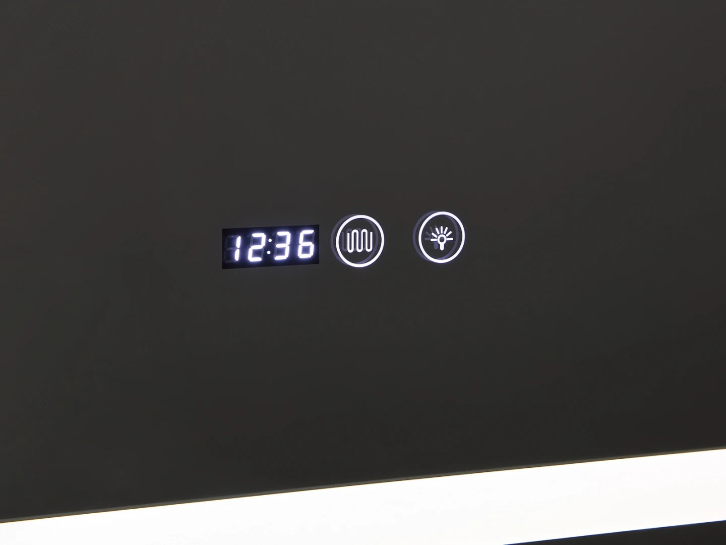 LED Bathroom Mirror - Digital Clock - Dante 140x70cm