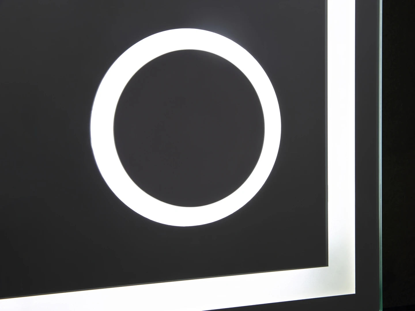 LED Bathroom Mirror - Digital Clock - Dante 100x70cm