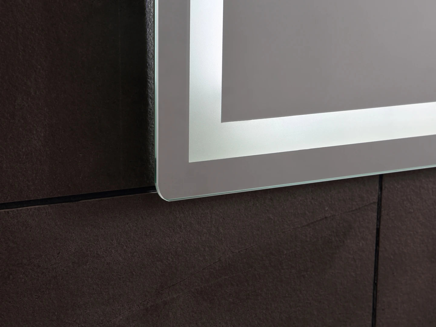 LED Bathroom Mirror - Digital Clock - Dante 80x70cm