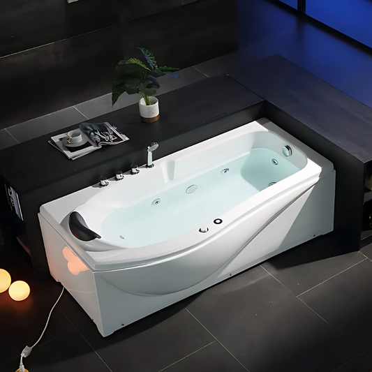 Construction Massage Bath – Sorrento – Gloss White – 170x85x64 cm