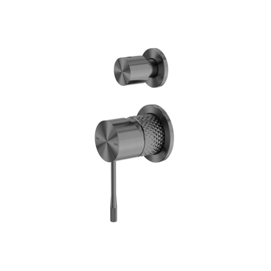 Inbyggingsbatteri med diverter – Valencia - 2-hulls – Grafitt