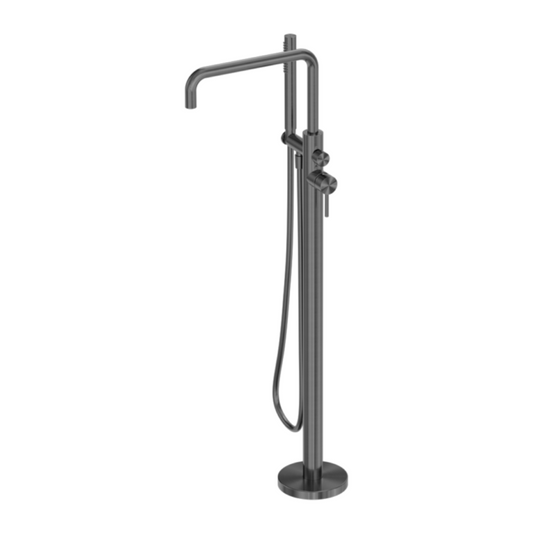 Freestanding bath mixer Capri - Hand shower - Graphite