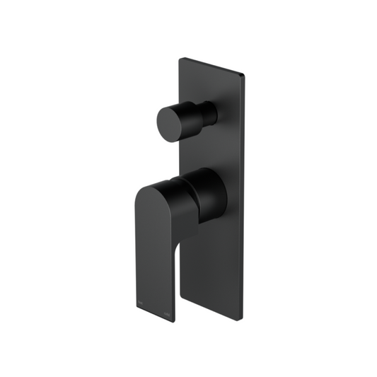 Inbyggingsbatteri med diverter – Portofino – Matt svart