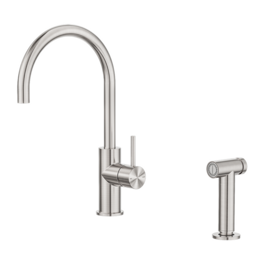 Kitchen faucet Capri – With hand spray - Brushed nickel