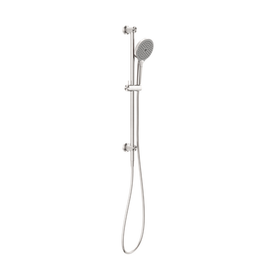 Hand shower with sliding bar - Valencia - Air shower II - Brushed nickel