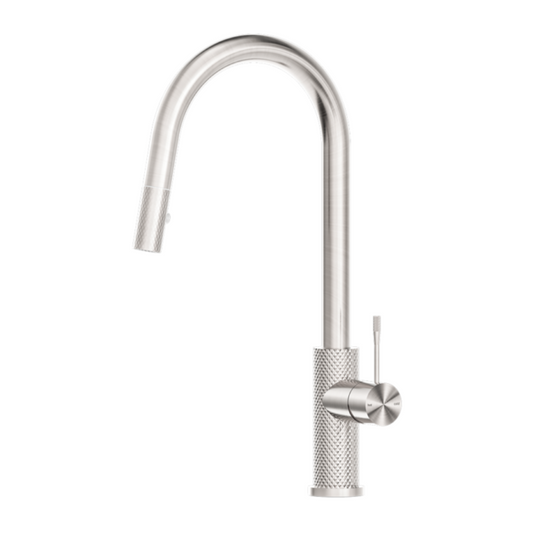 Kitchen faucet Valencia – Pull-out with spray function – Brushed nickel