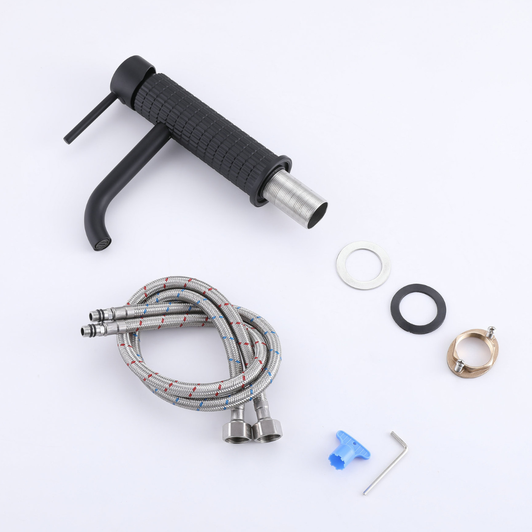 Construction washbasin faucet Angelica - Matte black