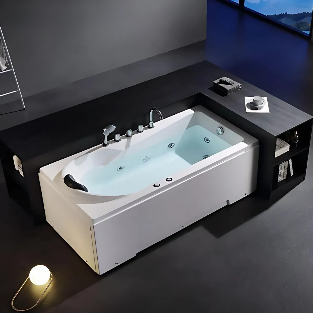 Construction Massage Bath – Portofino – Gloss White – 170x82x63 cm