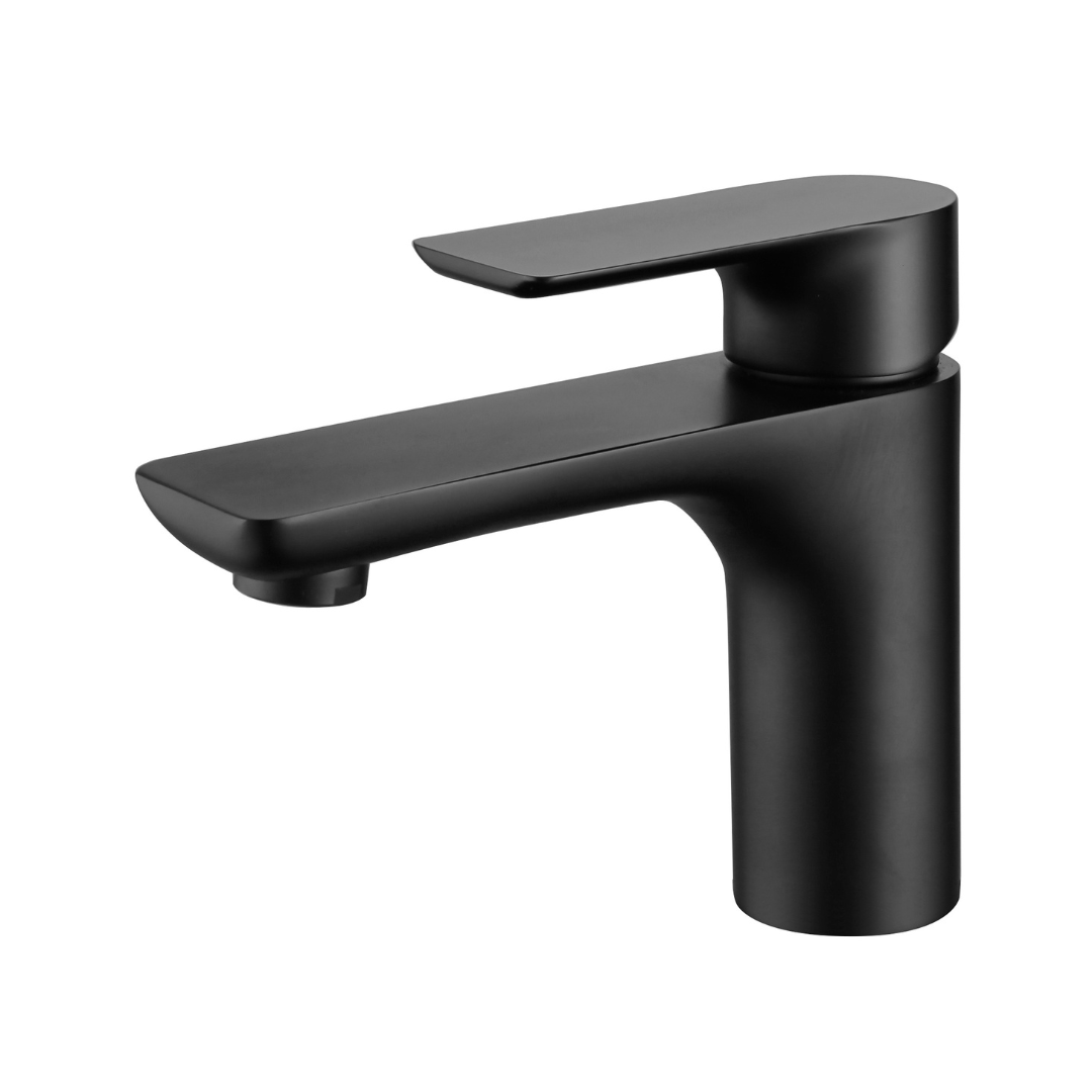 Freestanding Bath Faucet Lisandro – Waterfall Spout – Brushed nickel