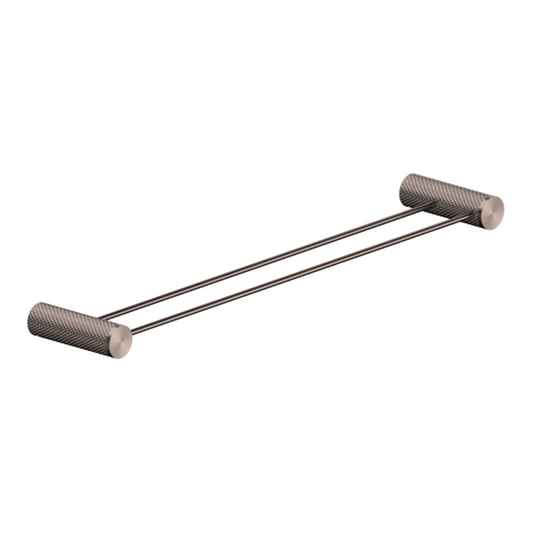 Double Towel Rack Valencia - Brushed Bronze