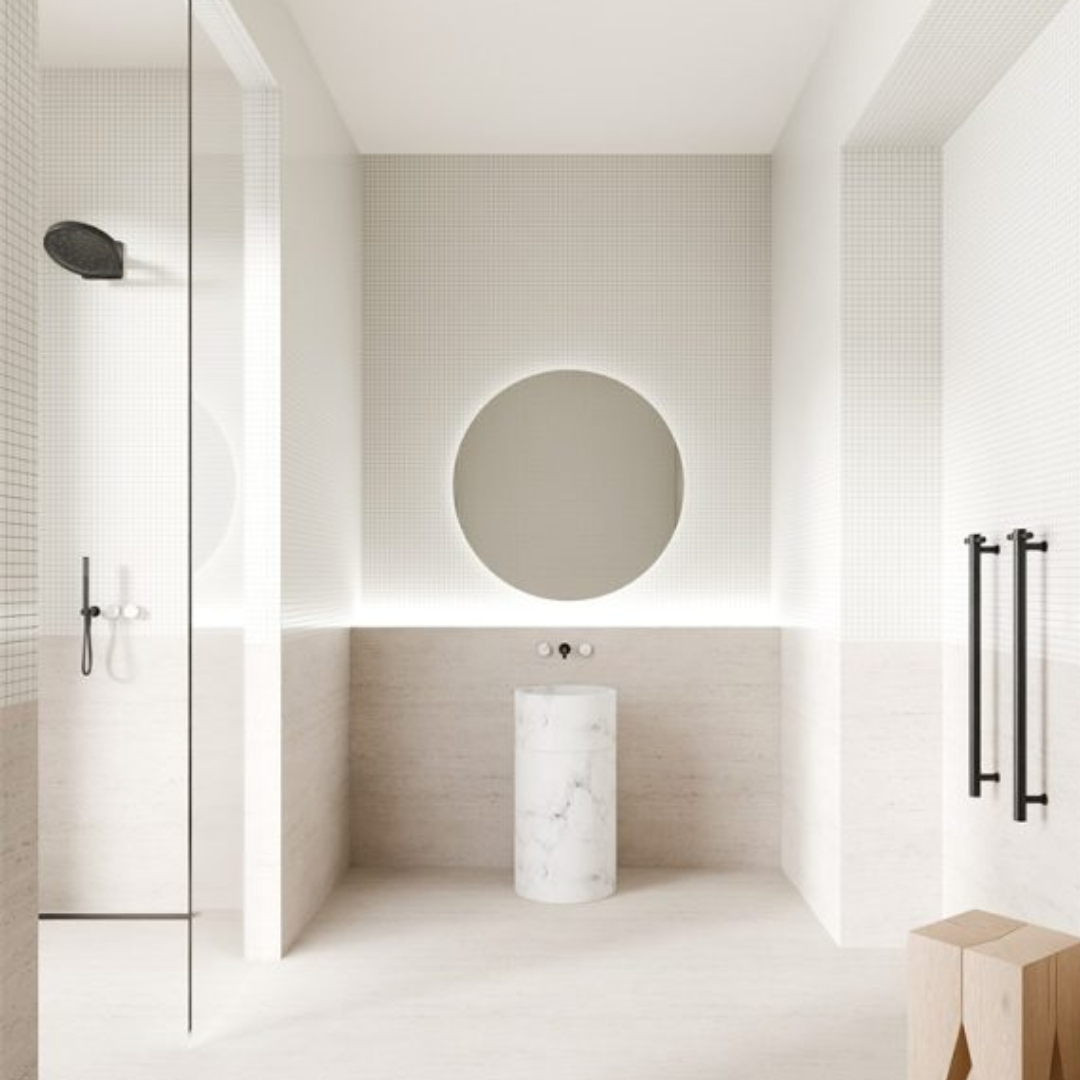 Regendouchekop Sorrento - With wall mounting - Brushed gold - 300mm
