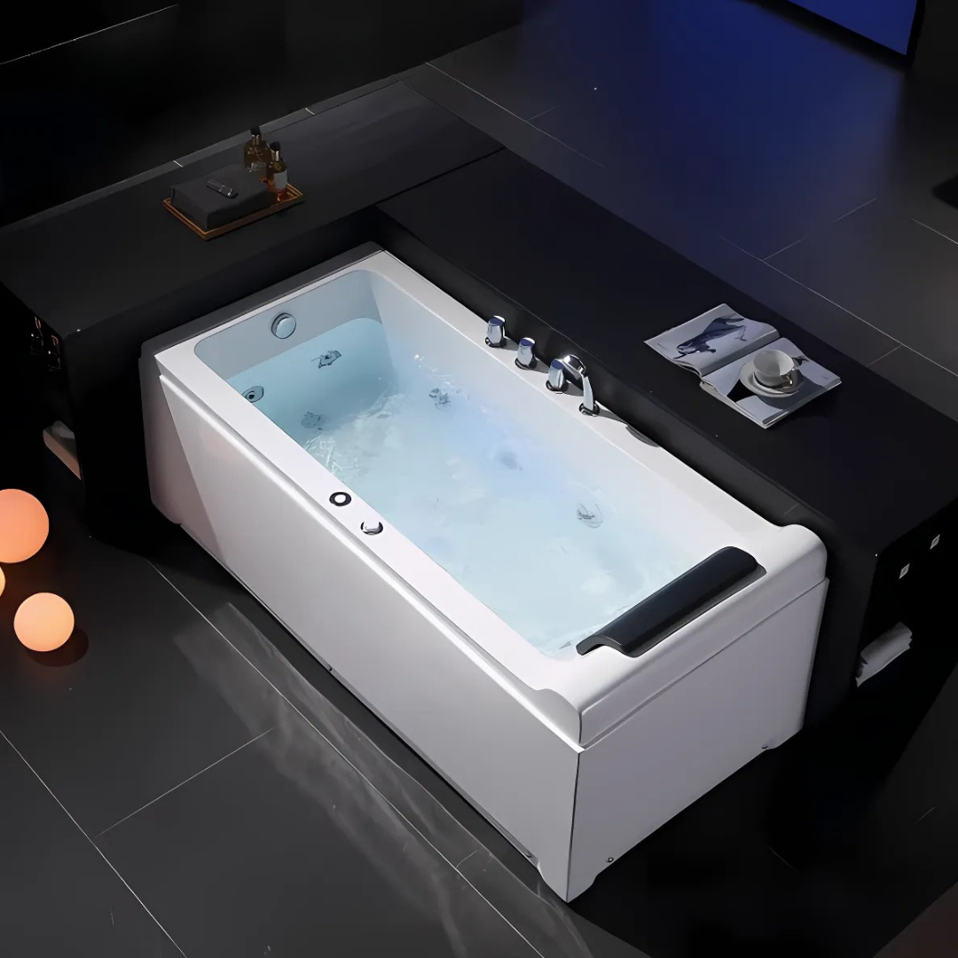 Construction Massage Bath – Vienna – Gloss White – 170x78x64 cm