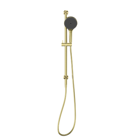 Hand shower with sliding bar - Valencia - Air shower II - Brushed gold
