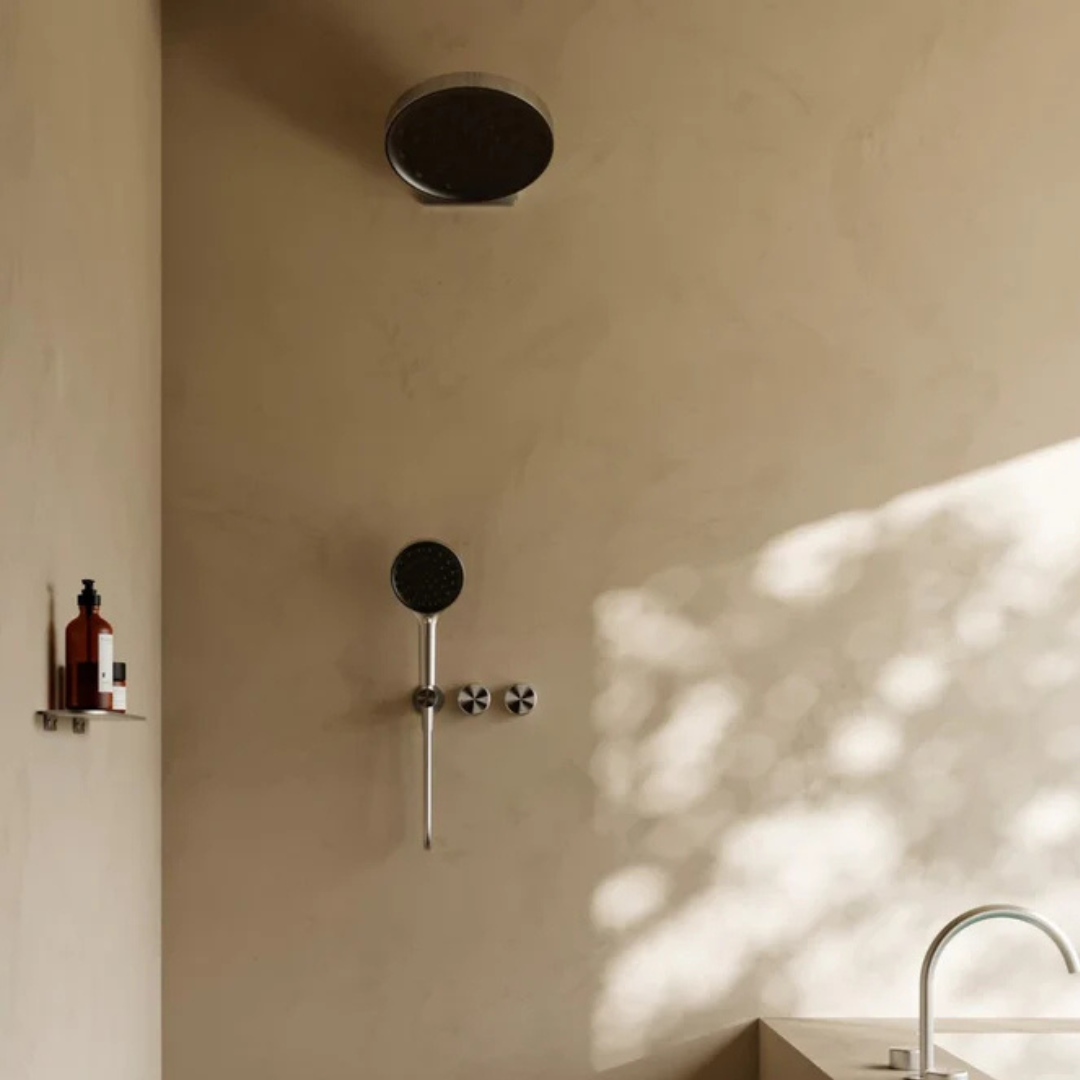 Regendouchekop Sorrento - With wall mounting - Brushed gold - 300mm