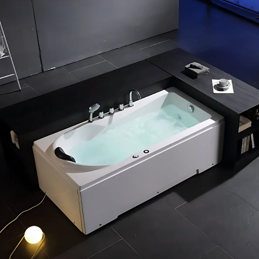 Construction Massage Bath – Portofino – Gloss White – 170x82x63 cm