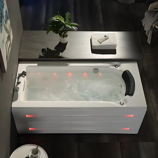 Construction Massage Bath – Montreal – Gloss White – 171x81x58 cm