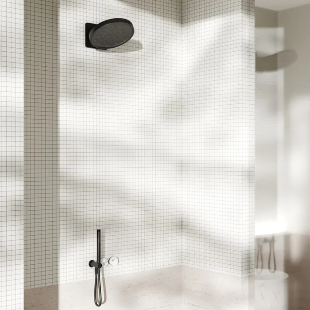 Regendouchekop Sorrento - With wall mounting - Brushed gold - 300mm