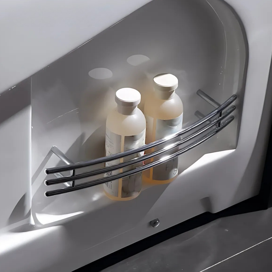 Corner Bath Massage Bath – Mason – Gloss White – 180x120x65 cm