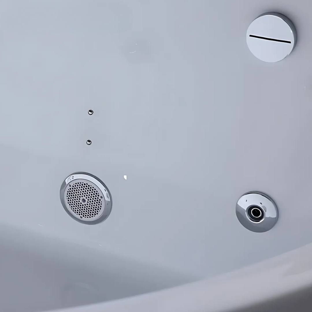 Corner Bath Massage Bath – Florence – Glossy White – 170x120x64 cm