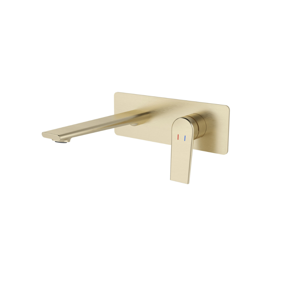 Freestanding Bath Faucet Lisandro – Waterfall Spout – Brushed nickel