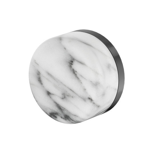 Inbyggingsbatteri – Sorrento – Arabescato Corchia – Gun metal grey