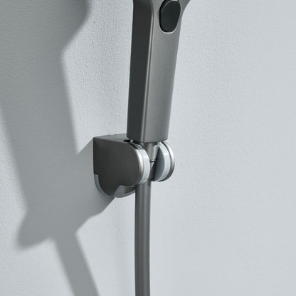 Thermostatic Shower Panel Marcelo – Digital Display - Gunmetal Grey
