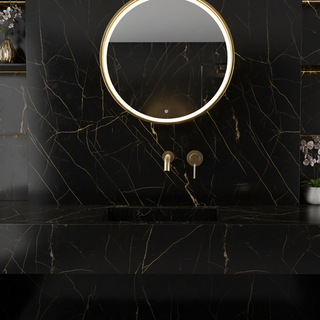 Built-in sink faucet Angelica - Brushed gold