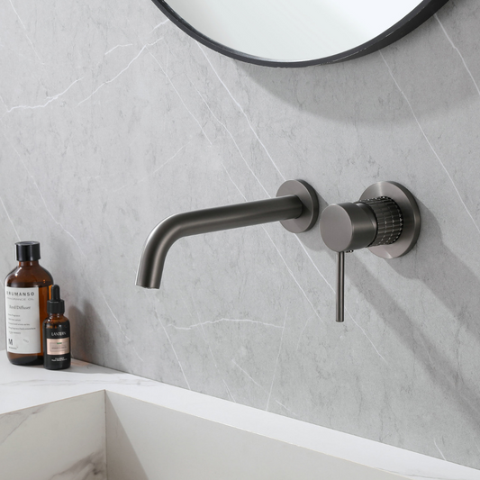 Built-in basin tap Angelica - Gunmetal grey