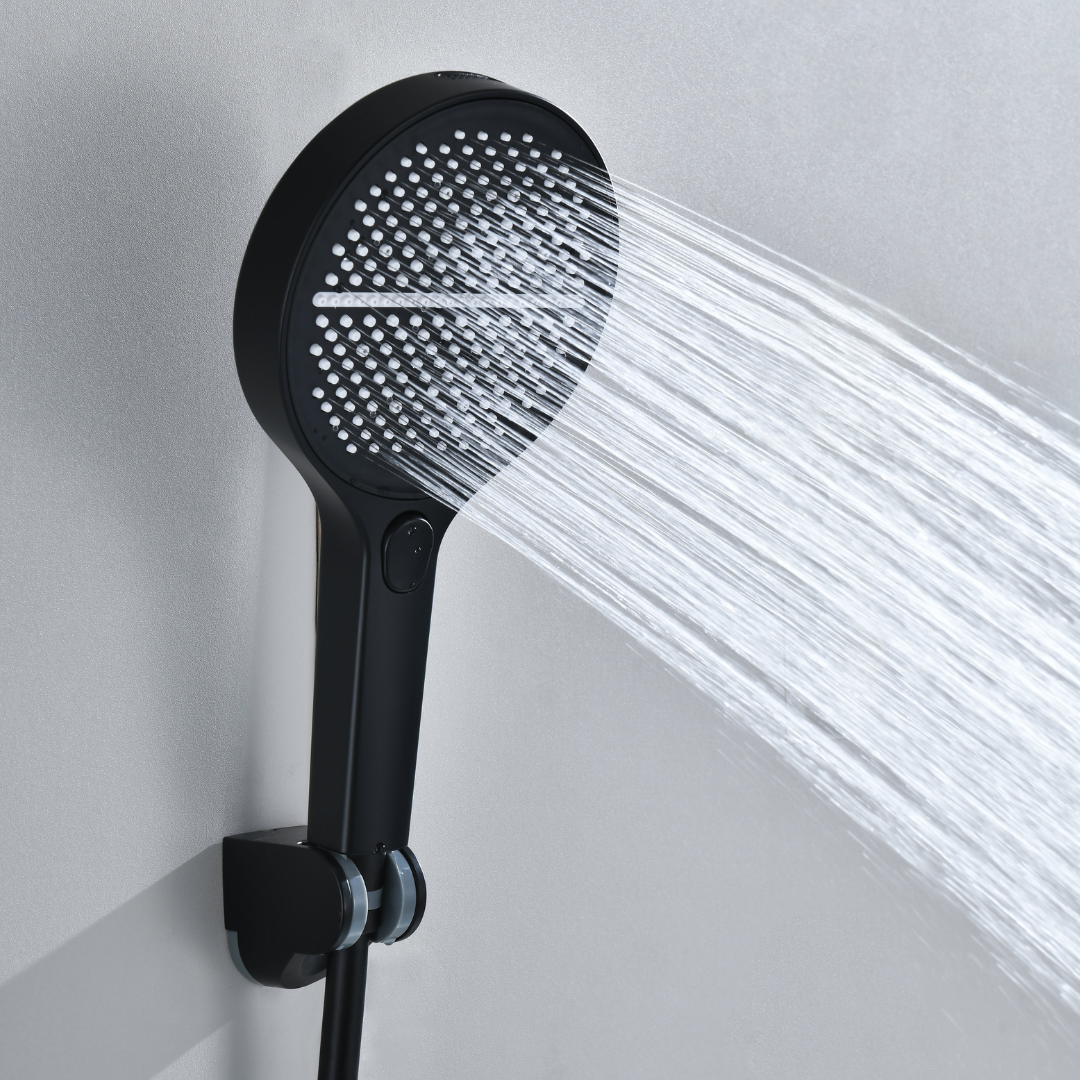 Freestanding Bath Faucet Lisandro – Waterfall Spout – Brushed nickel