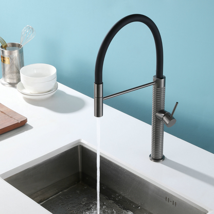Semi-professional Kitchen Faucet Angelica – Pull-Out Spout – Gunmetal Grey