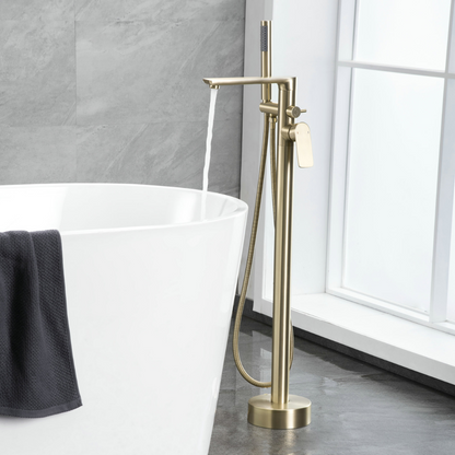 Freestanding bath faucet Emilia - Brushed gold