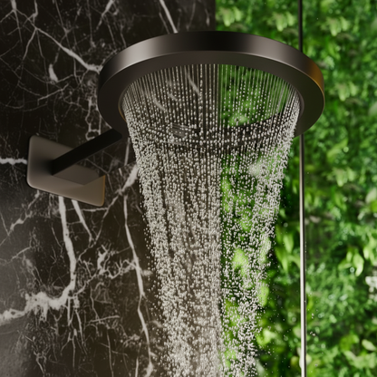 Thermostatic Built-in Rain Shower Set – Marino – Waterfall & Hand Shower - Digital Control – Gunmetal Grey
