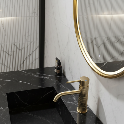 Construction of washbasin faucet Angelica - Brushed gold