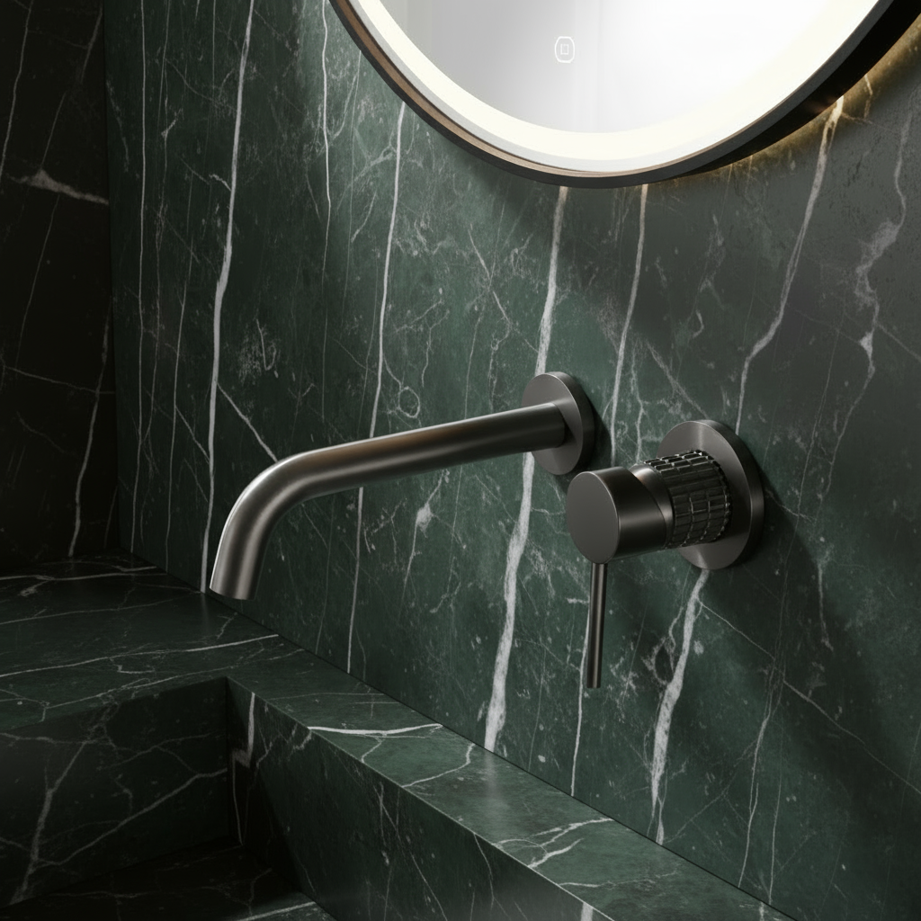 Inbyggingsvaskekran Angelica - Gunmetal grå