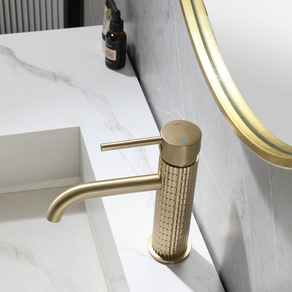 Construction of washbasin faucet Angelica - Brushed gold