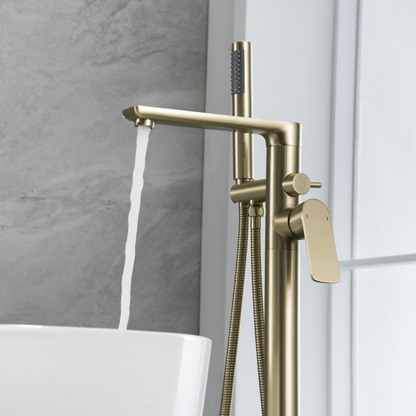 Freestanding bath faucet Emilia - Brushed gold