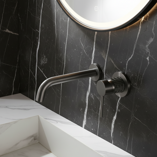 Built-in basin tap Angelica - Gunmetal grey