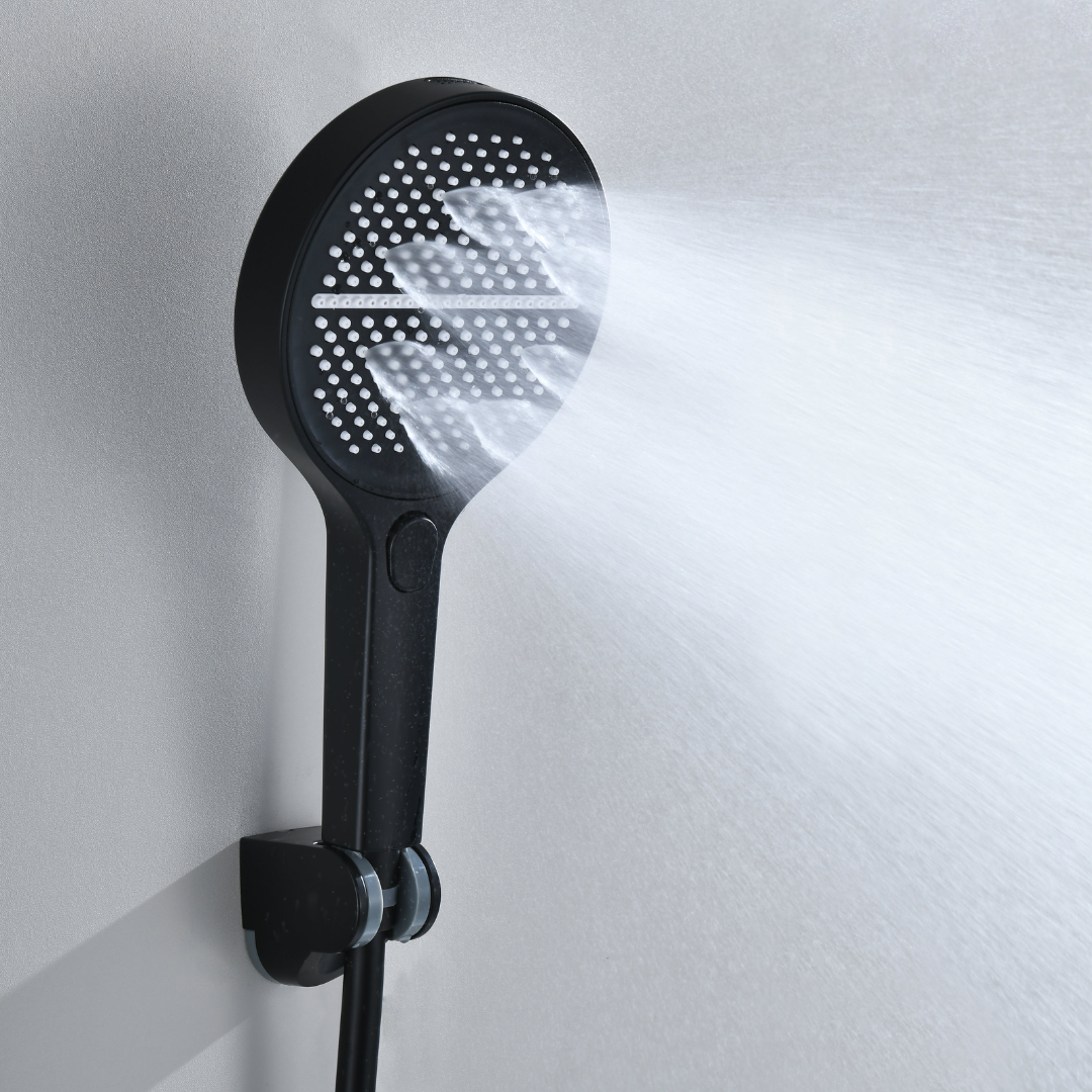 Freestanding Bath Faucet Lisandro – Waterfall Spout – Brushed nickel