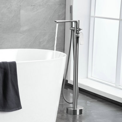 Freestanding bath faucet Emilia - Gunmetal grey