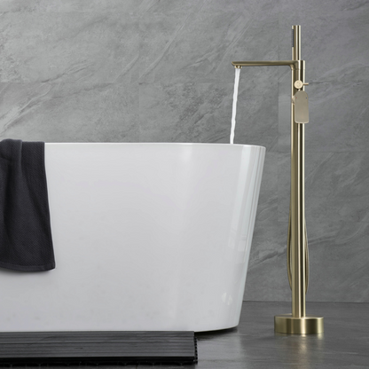 Freestanding bath faucet Emilia - Brushed gold