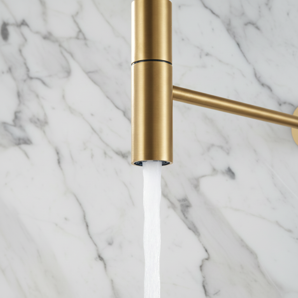 Semi-profesjonell Kjøkkenkran Angelica – Utrekkbar Utløp – Gunmetal Grey