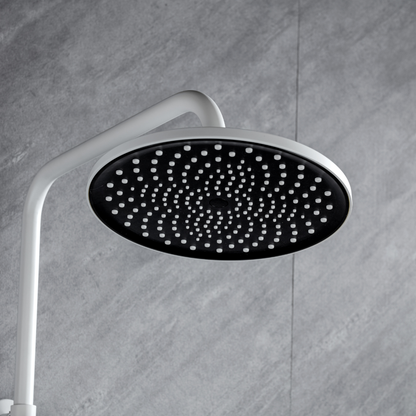 Thermostatic built-in rain shower set – Violetta – Digital Display – White