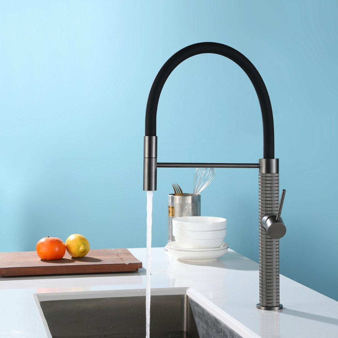 Semi-professional Kitchen Faucet Angelica – Pull-Out Spout – Gunmetal Grey