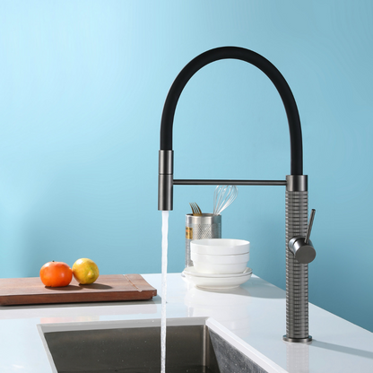 Semi-professional Kitchen Faucet Angelica – Pull-Out Spout – Gunmetal Grey