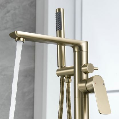 Freestanding bath faucet Emilia - Brushed gold