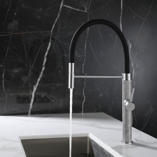 Semi-professional Kitchen Faucet Angelica – Pull-Out Spout – Gunmetal Grey