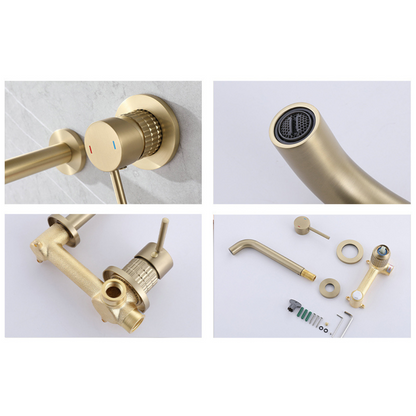 Built-in sink faucet Angelica - Brushed gold