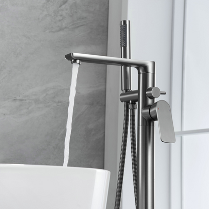Freestanding bath faucet Emilia - Gunmetal grey