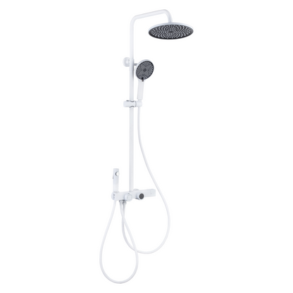 Thermostatic built-in rain shower set – Violetta – Digital Display – White