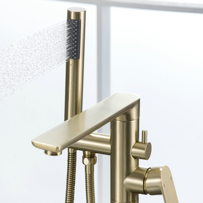 Freestanding bath faucet Emilia - Brushed gold
